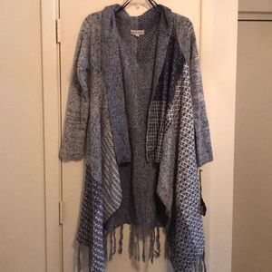 Blue cardigan